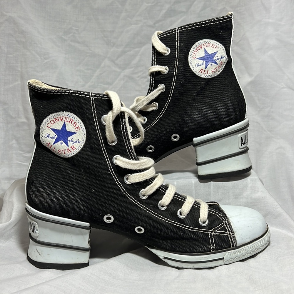 Rare Vintage Converse Chuck Taylor All Star High Heel High Tops sz 7